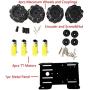 Professional 60mm Mecanum Wheel Car Chassis MC100 for Arduino / Raspberry pi / Micobit, Remote Control 4WD Metal Smart Robot Car Chassis Kit Omnidirectional Wheel with DC TT Motor DIY Toy AI RoS STEAM
