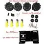 Professional 60mm Mecanum Wheel Car Chassis MC100 for Arduino / Raspberry pi / Micobit, Remote Control 4WD Metal Smart Robot Car Chassis Kit Omnidirectional Wheel with DC TT Motor DIY Toy AI RoS STEAM