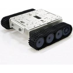Professional Smart Tank Car Chassis with High Torque DC Motors, TP200 Remote Control Metal Robotic Platform Robot Accessories Kit for Arduino Uno, Raspberry Pie, STM32, DIY STEAM Education