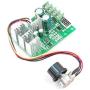 KNACRO 6V 9V 12V 24V 36V 48V 60V PWM DC Motor Speed Controller 20A (30A MAX) with Digital Display Meter 0-100% Speed Regulation Power 1200W
