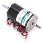Fafeicy DC Motor, CW CCW HighSpeed Micro Double Output Shaft Speed Regulation Motor, 40 x 8mm Output Shaft, Adopts Double Ball Bearings, XD60D9412Y50S 80W 12V(with Bracket)