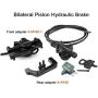 Bibike Tektro eBike Hydraulic Disc Brake Electric Induction Control System with 2Pcs 160/180mm Rotor