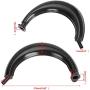 FVRITO 40mm Exhaust Muffler Pipe Silencer Gasket Fuel Line Filter and Spark Plug for 2 Stroke 49cc 60cc 66cc 80cc Engine Gas Motorized Bicycle Motor Bike Black