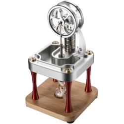 PFCKE Stirling Engine Motor Steam Heat Education Model Toy Kit Class Teaching Stirling Engine Kit for Adults Desktop Educational Toy Collection Unique Gift for Engineers M16-CW