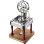 PFCKE Stirling Engine Motor Steam Heat Education Model Toy Kit Class Teaching Stirling Engine Kit for Adults Desktop Educational Toy Collection Unique Gift for Engineers M16-CW