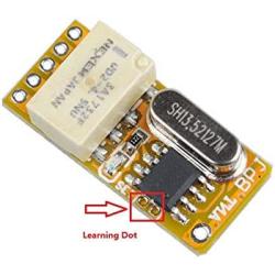Mini Relay Wireless Switch 12V 433Mhz Remote Control Relay Switch, Secure 1-Channel Micro Receiver with Transmitter System in Latched Mode DC 3.7V 5V 6V 7V 9V 12V