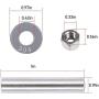 CASTNOO MKP-34 Prop & Nut Kit E Perfectly Suitable for Minn Kota Trolling Motor Including Prop Nut & Washer 1865019