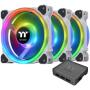 Thermaltake Riing Trio 12 RGB White TT Premium Edition - 3 Pack, 120mm, 3 Independent 16.8 Million Color LED Ring Design, Featuring 30 addressable LEDs, Case/Radiator Fan, CL-F126-PL12SW-A