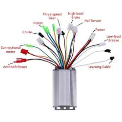 Xuulan Xianglaa-Motor 1Pcs Brushless DC Motor Controller, for Electric Bicycle E-Bike Scooter Brushless Controller, 36V/48V 350W, Wide Range of Applications
