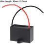uxcell Ceiling Fan Capacitor CBB61 14uF 450V AC 2 Wires Metallized Polypropylene Film Capacitor 51x35x25mm for Electric Fan Pump Motor Generator