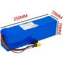 Jieoto 48V 10Ah 13S 3P E-Bike Battery Pack Customizable Lithium-ion Battery for 1000W 750W 500W 350W 250W Motor for Electric Tricycles Electric Scooters MTB with 2A Charger