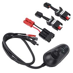 Electric Wheelchair Joystick Controller Replacement Brushed 4P Joystick Controller Electric Mobility Wheelchairs Accessory EABS Parking Function-0‑50A 24V DC Motors with Brake