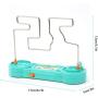 Buzz The Wire Game Classic Collision Electric Shock Maze Game Intellectual Development Toys Electric Bump Maze Game Concentration Exercises for Kids Teens Adults (Mint Green)