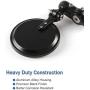 SINGARO Motorcycle Mirror, Motorcycle Universal with 7/8 Handlebar Stem End Mirror, Rotatable and Adjustable Angle, Motorcycle Exterior Accessories – Round