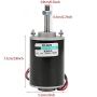 High Torsion Permanent Magnet DC Motor, 12/24V 30W High Speed CW/CCW DC Motor for DIY Generator(12V, 3500RPM)