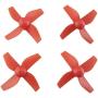 Upgraded Spare Parts Motors Propellers Props with Frame for JJRC H36 Tiny Whoop Eachine E010 Blade Inductrix Micro Drone Parts (Black-Red)