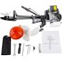 Lolicute Outboard Motor, 4 Stroke 3.6 HP Boat Motor 55CC Boat Engine with Air Cooling System (Ship from USA)