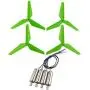 Upgraded Spare Parts Motor Main Blade Propellers Three-Blade Propellers for Syma X5SW X5HW X55 RC Mini Quadcopter Toy (Green)