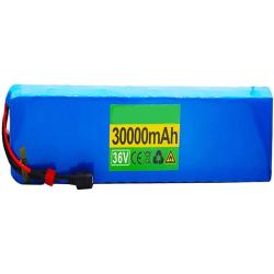 Jieoto 36 V 30 Ah E-Bike Lithium-Ion Battery 500 W Motor Battery for Power Tools Electric Scooter Electric Wheelchairs with BMS Protection Board + Charger + XT60 Plug