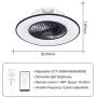 Ceiling Fan with LED Lights, 22