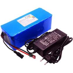 Jieoto 36V 8000mAh E-Bike Battery Lithium-ion Electric Bicycle Battery Pack Fits for 50W 100W 200W 250W Motor Built-in 20Amp BMS with 2A Charger