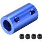 uxcell 5mm to 8mm Bore Rigid Coupling Set Screw L25XD14 Aluminum Alloy,Shaft Coupler Connector,Motor Accessories,Dark Blue