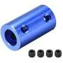 uxcell 5mm to 8mm Bore Rigid Coupling Set Screw L25XD14 Aluminum Alloy,Shaft Coupler Connector,Motor Accessories,Dark Blue