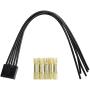 Anina WPT1285 AC Fan Blower Motor Resistor Pigtail Wiring Harness for 2012-2015 Ford Fusion, 2012-2014 Lincoln MKZ Hybrid, 2010-2011 Mercury Milan Blower Motor Pigtail OE# 645-512, 12167129