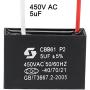 uxcell Ceiling Fan Capacitor CBB61 5uF 450V AC 2 Wires Metallized Polypropylene Film Capacitor 47x32x19mm for Electric Fan Pump Motor Generator