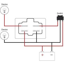 KIMISS Fan Relay, 40A 12V Car A/C Radiator Fan Relay Air Conditioning Solenoid Relay Starter