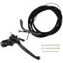 Left Clutch Lever W/ Lock Throttle & Clutch Cable Set Fits 49cc 60cc 66cc 80cc Motorized Bike