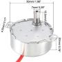 uxcell Turntable Synchronous Synchron Motor 50-60Hz 12 VAC CW 4W (5-6RPM)