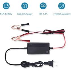 Orion Motor Tech 12V Battery Charger and Maintainer, Multipurpose Set for Charging Boats Motorcycles ATVs Riding Mowers & Car Truck SUV RV Maintenance with Smart 3 Stage Charging & Power Indicator