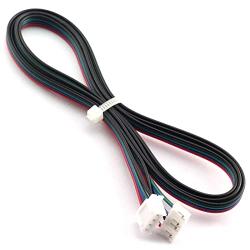 Magic&shell 4pcs 1M HX2.54 4pin to 6pin White Terminal Cable Connector for 3D Printer Stepper Motor