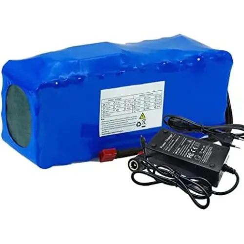 Wnicek 36V Ebike Battery 12000mAh 10S 4P Rechargeable Lithium-ION Battery Pack Customizable Lithium Battery with BMS and 42V Charger Fits for 200W 250W 350W 500W Motor