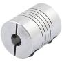 uxcell 5mm to 6.35mm Shaft Coupling 25mm Length 20mm Diameter Stepper Motor Coupler Aluminum Alloy Joint Connector for 3D Printer CNC Machine DIY Encoder