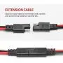 14AWG SAE Quick Connector/Disconnect Plug, SAE Automotive Extension Cable for Motorcycles, Trucks, Solar and Cars - 1ft/30cm 5Pieces
