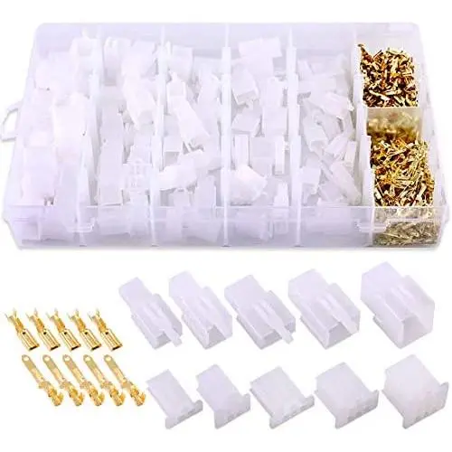 Swpeet 580Pcs 2.8MM Automotive Electrical Wire Connectors Kit, 2.8mm 2 3 4 6 9 Pin Automotive Electrical Wire Connectors Pin Header Crimp Wire Terminals
