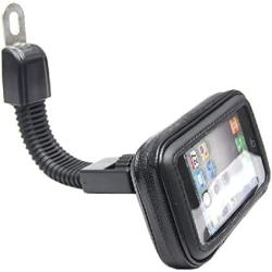 Universal Motorcycle Motor Rearview Mirror Bike Phone Mount Holder Mobile Phone Waterproof Case Cover Bag Holder Mount Stand for Phone X 8/8 Plus Samsung Xiaomi etc Within 5.5