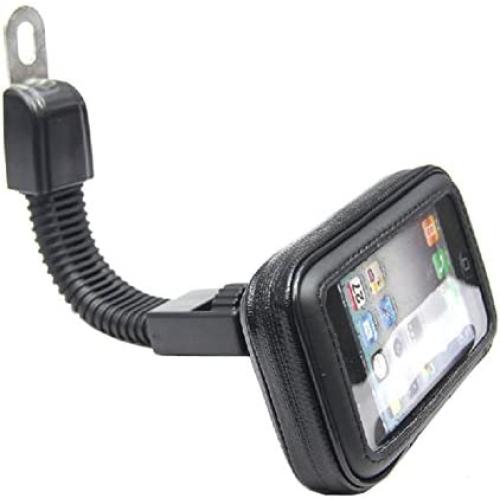 Universal Motorcycle Motor Rearview Mirror Bike Phone Mount Holder Mobile Phone Waterproof Case Cover Bag Holder Mount Stand for Phone X 8/8 Plus Samsung Xiaomi etc Within 5.5