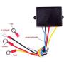AMOSKAMAR 12V-24V Wireless Winch Remote Control Switch Set with Receiver Waterproof Universal for Jeep Truck ATVs Winches