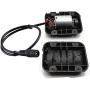 Black Shell DC 12V 5000RPM Vibration Motor for Massage Cushion DC Female 5.5mmx2.1mm Power Jack Adapter Plug Pigtail Cable, 12inch DC Power 2PCS