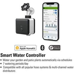 Eve Aqua – Apple HomeKit Smart Home, Smart Water Controller for Sprinkler or Irrigation System, Automate with Schedules, Bluetooth and Thread, App Compatibility