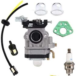 HQparts Carburetor for Gas 2 Cycle 43cc Powermate PCV43 Southland Mini Cultivator SCV43 Tiller Motor Parts Fuel Line Filter Grommet Kit