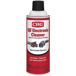 CRC QD Electronic Cleaner, 11 Wt Oz, Quick Drying, No Residue, Safe for Sensitive Electronics, Plastic Safe, Aerosol Spray