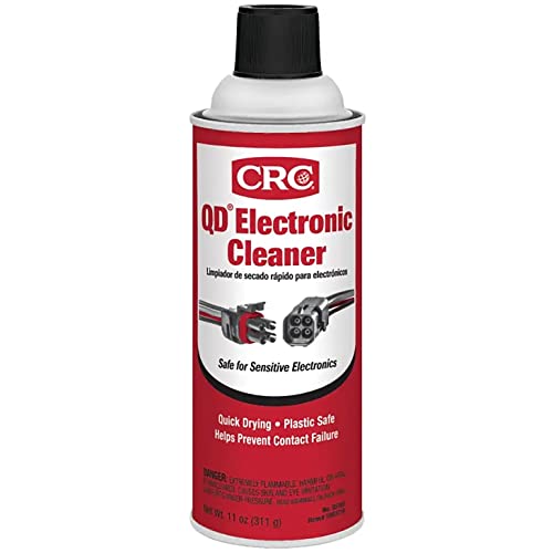 CRC QD Electronic Cleaner, 11 Wt Oz, Quick Drying, No Residue, Safe for Sensitive Electronics, Plastic Safe, Aerosol Spray