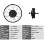 SCHUCK Bicycle Electric Modification Motor, 48V 1000W/1500W, Rear-Rotate Motor, Electric Bicycle Modification