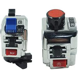 SHENTIANWEI 22mm 7/8 motorcycle switch motorcycle speaker button turning signal light start switch hand put electric controller (Color : Silver)