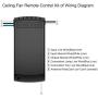 Ceiling Fan Remote Control Kit, Timing Wireless Remote Control