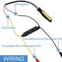 DKARDU Motorcycle LED Flasher Resistor, Turn Signal Indicator Resistor Adaptor 12V 21W, Flash Fix Error for Motorcycle Motorbike Scooter Quad Off Road, 4PCS